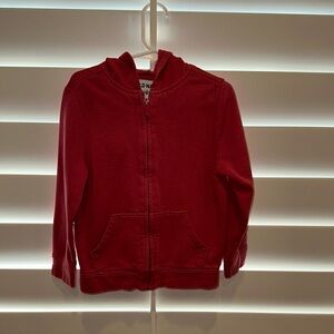 Old Navy Red Sweatshirt Casual Zip-Up 5T